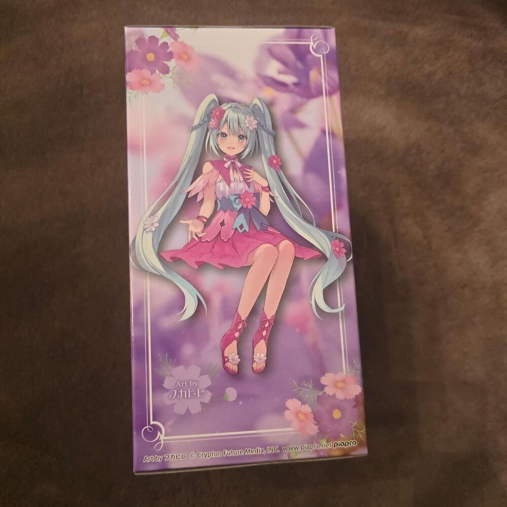 Hatsune Miku Flower Fairy Purple Cosmos Noodle Stopper Figure - Picture 3 of 4